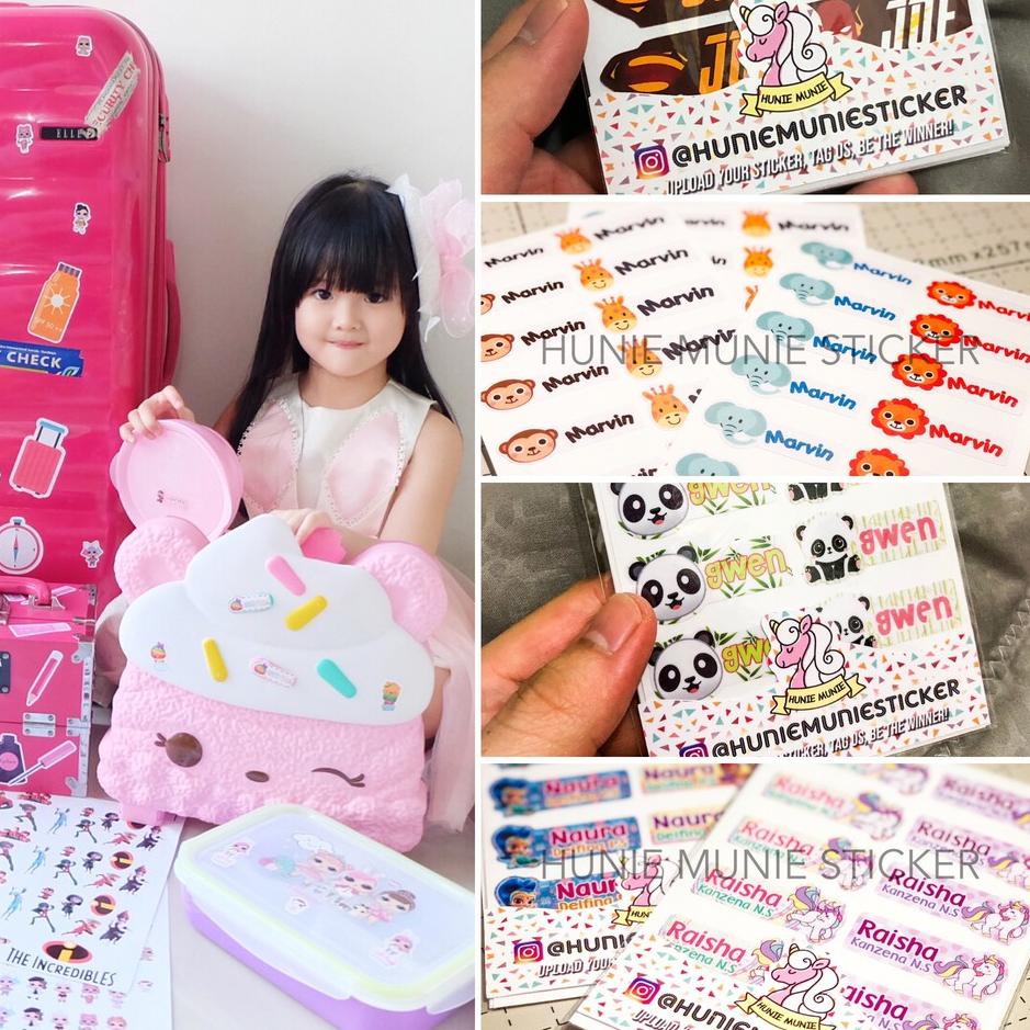 

Sticker Label Nama Custom - Bulldozer & Tractors 100pcs Stiker 이