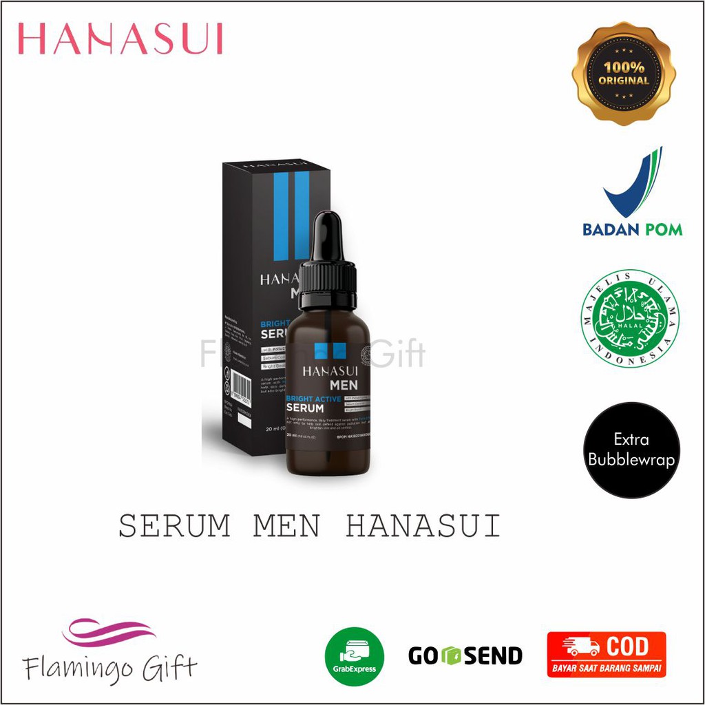 Hanasui Men Bright Active Serum / Serum Wajah untuk Pria