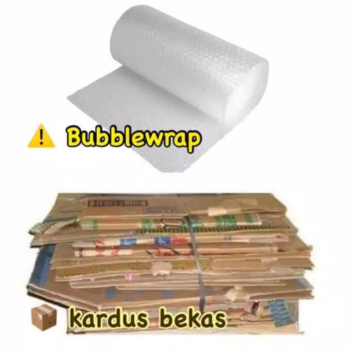 

PACKING TAMBAHAN BIAR AMAN BUBBLE + KARDUS TEBEL