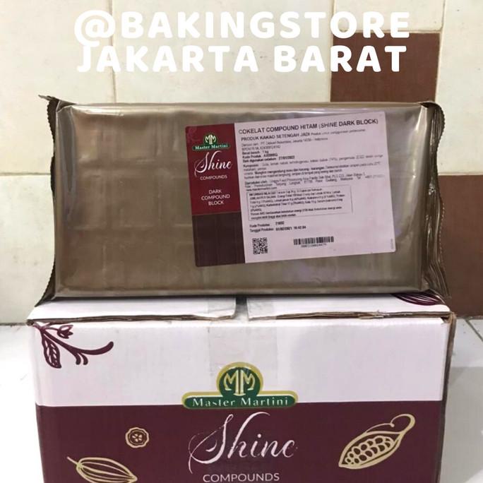 

Shine Dark Chocolate Block | Coklat Compound 1kg Master Martini