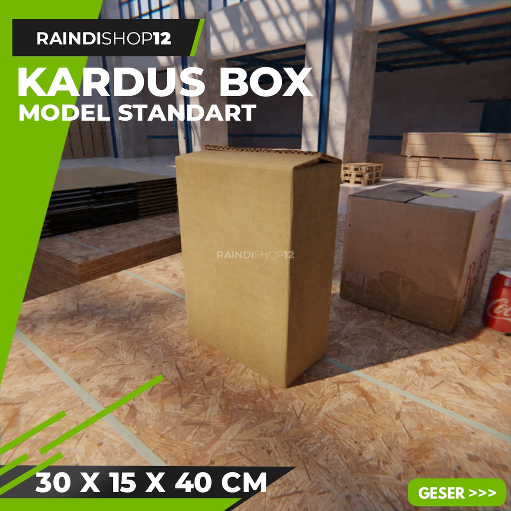 

BOX 30 X 15 X 40 CM KARDUS KOTAK KEMASAN PACKAGING KADO POLOS