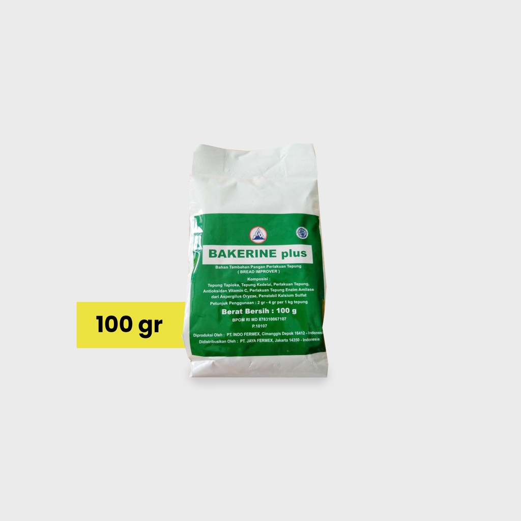 

Bakerine Plus Bread Improver/Pelembut dan Penghalus Serat Roti 100 gr