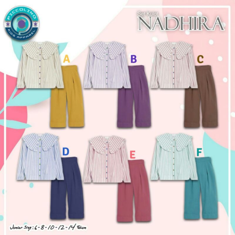 Piccolino : Set Kulot Nadhira JR