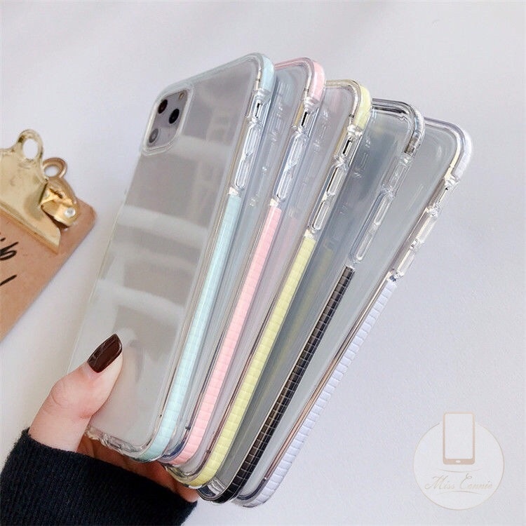 Soft Case TPU Transparan Anti Jatuh Cover IPhone 11 Pro Max XR X XS Max 6s 8 7 6 Plus 14 Plus 12 13 14 Pro Max SE 2020