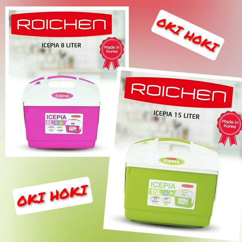 [COD]a c √Roichen Icepia 8 L dan 15 L ice box cooler box kotak es kotak pendingin makanan lemari es 