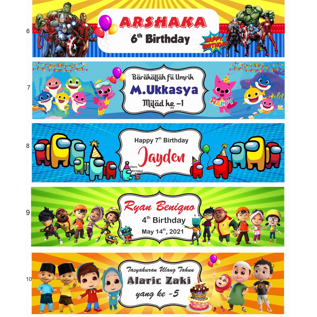 Plastik  Goodie Bag /Plastik Snack birthday/Label snack ulang tahun - Boy-1