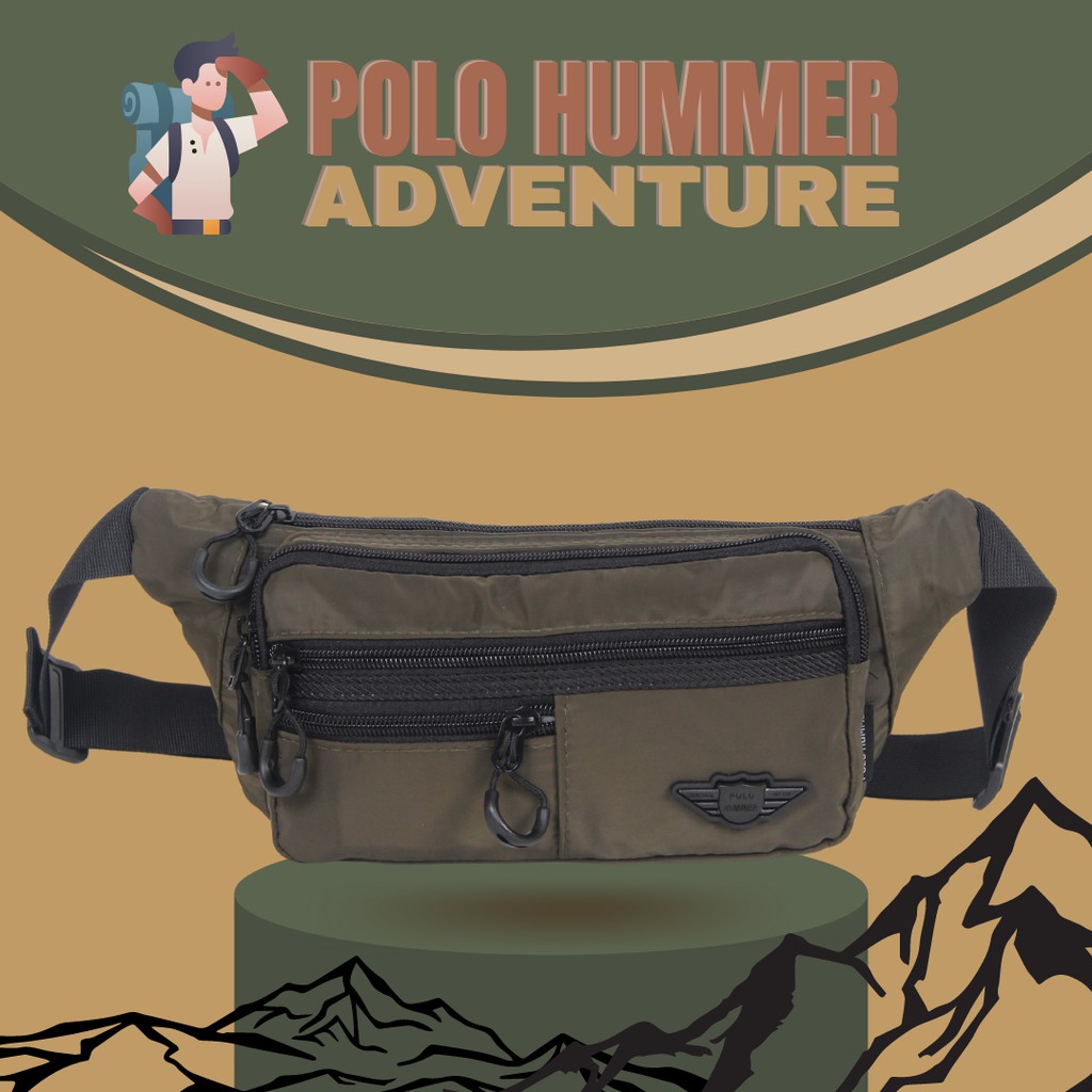 Waistbag Pria POLO HUMMER - TAS BAHU SLEMPANG