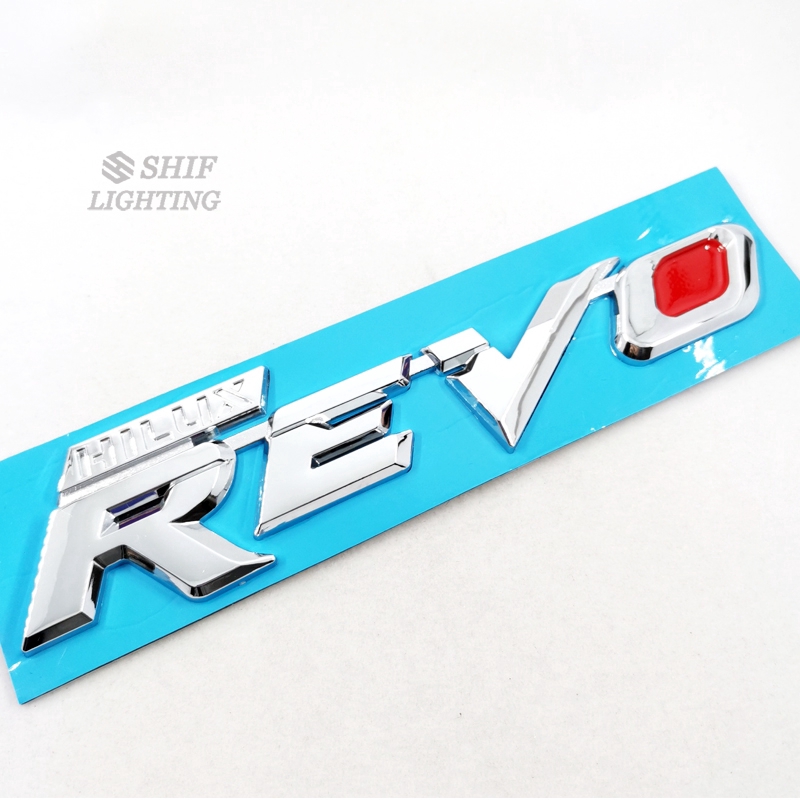 1Pc Stiker Emblem / Badge Bahan Krom ABS Hilux Revo untuk Mobil Toyota Revo