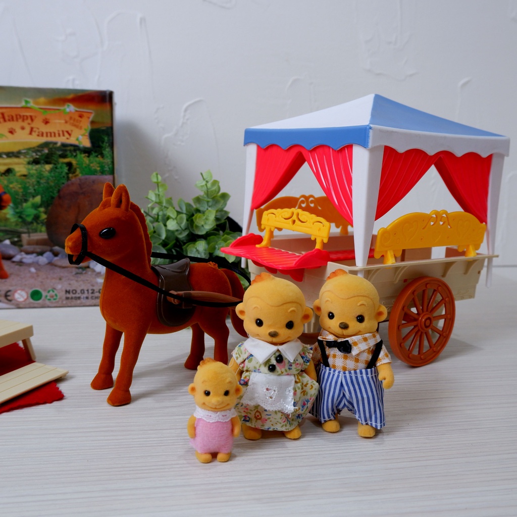 Mainan Koleksi Sylvanian Looks Like Horse Carriage I Sylvanian versi Murah