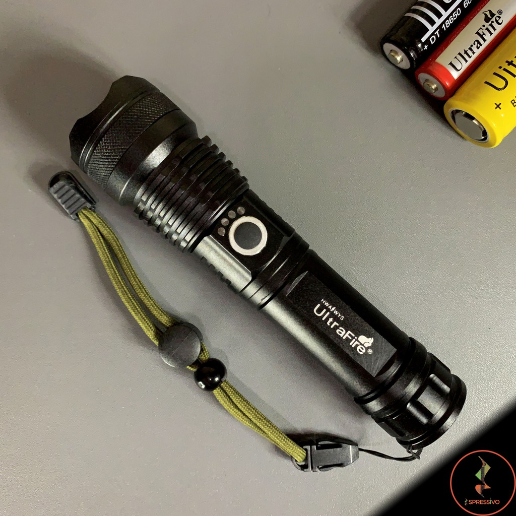 Senter LED XHP 50 ultrafire Cree Compact baterai 18650 / 26650 rechargeable
