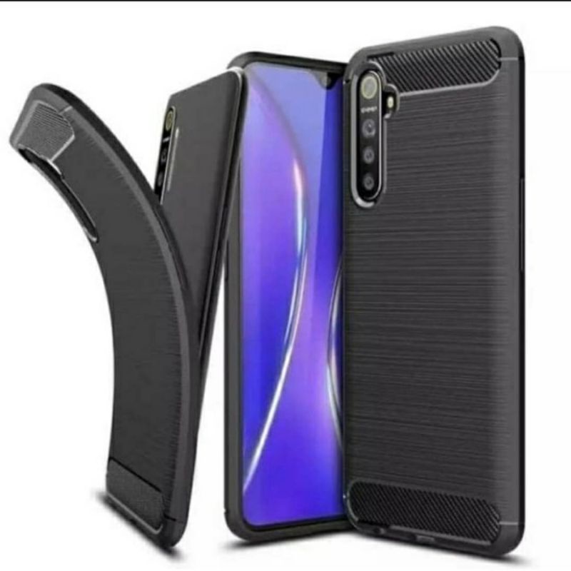 Softcase Slim Fit Carbon Realme 6 - UA