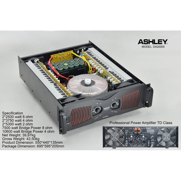 Power Amplifier Ashley Class TD DA20000
