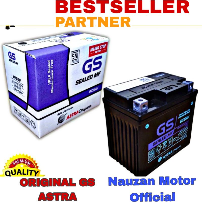 Aki Motor Matic Beat Fi Vario Scoopy 125 150 ISS Satria Fu CB CBR GTZ-6V GS Astra MF Kering