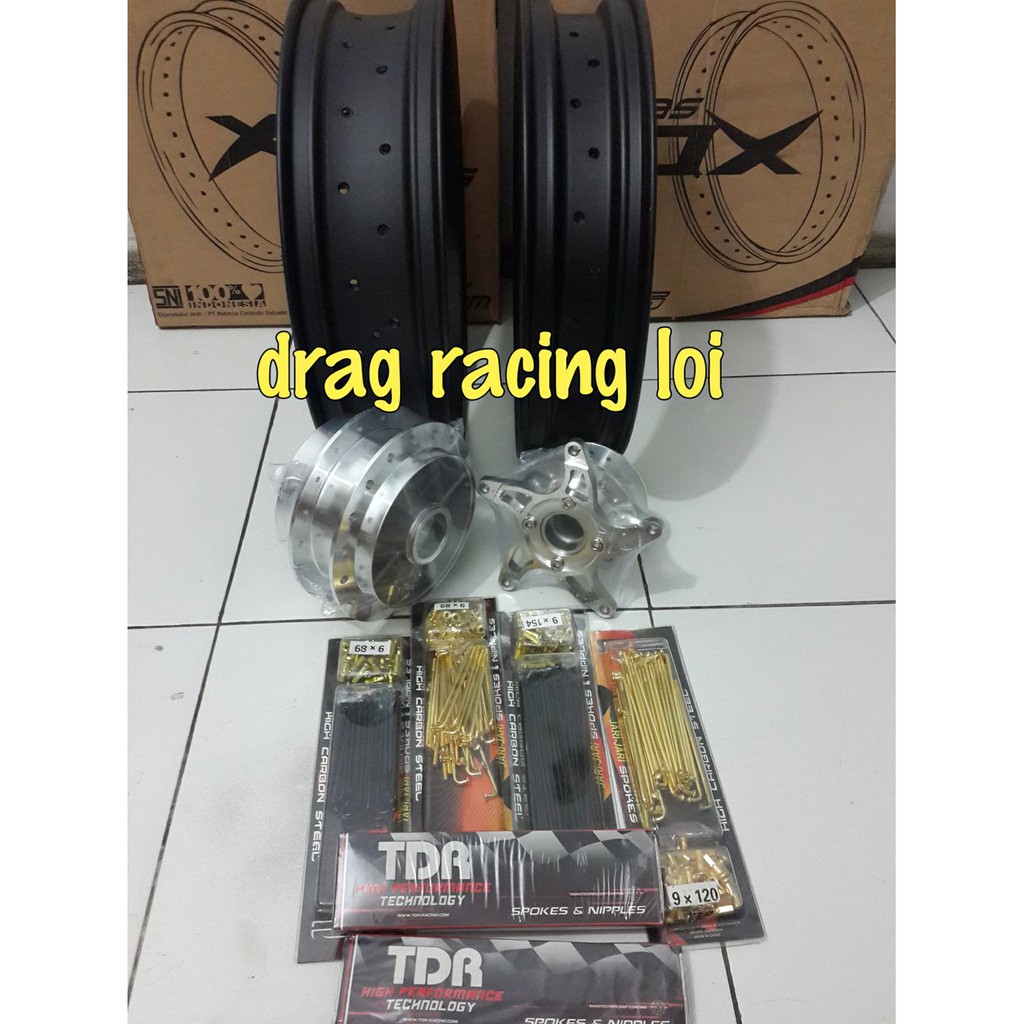 velg jari jari tromol ring 17 sepaket motor CB R 150 NEW.  cod 61