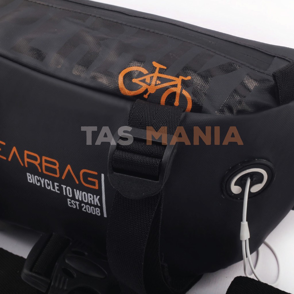 PTS - Gear Bag BICYCLE TO WORK Port -13135 - WITH EARPHONE HOLE Tas Sepeda Slempang Pria Waist Bag Outdoor