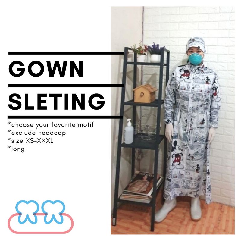Gown Sleting APD Taslan Reusable Custom