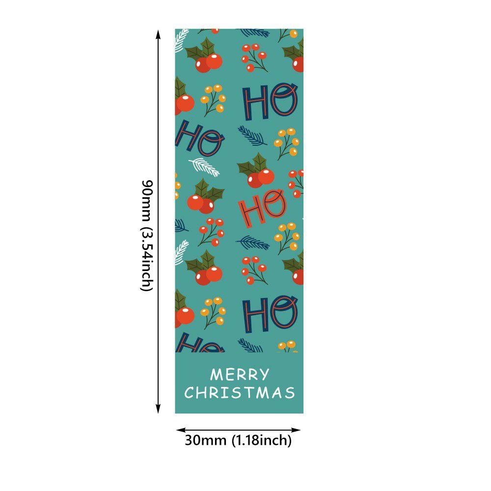 Top 30biji Stiker Merry Christmas Paket Kado Natal Stiker Hias Box Tag Label Merry Christmas