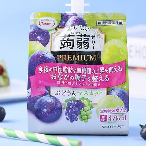 

Tarami Premium Konyaku Jelly Drink : Grape + Muscat 150g