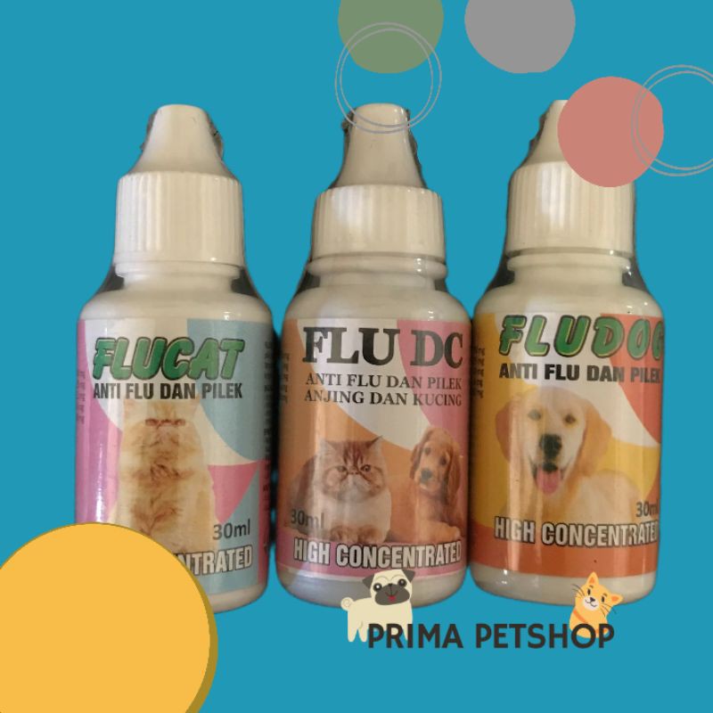 FLU CAT / FLU DOG / FLU DC ( DOG CAT) FLUCAT FLUDOG OBAT FLU  DAN PILEK UNTUK KUCING, ANJING