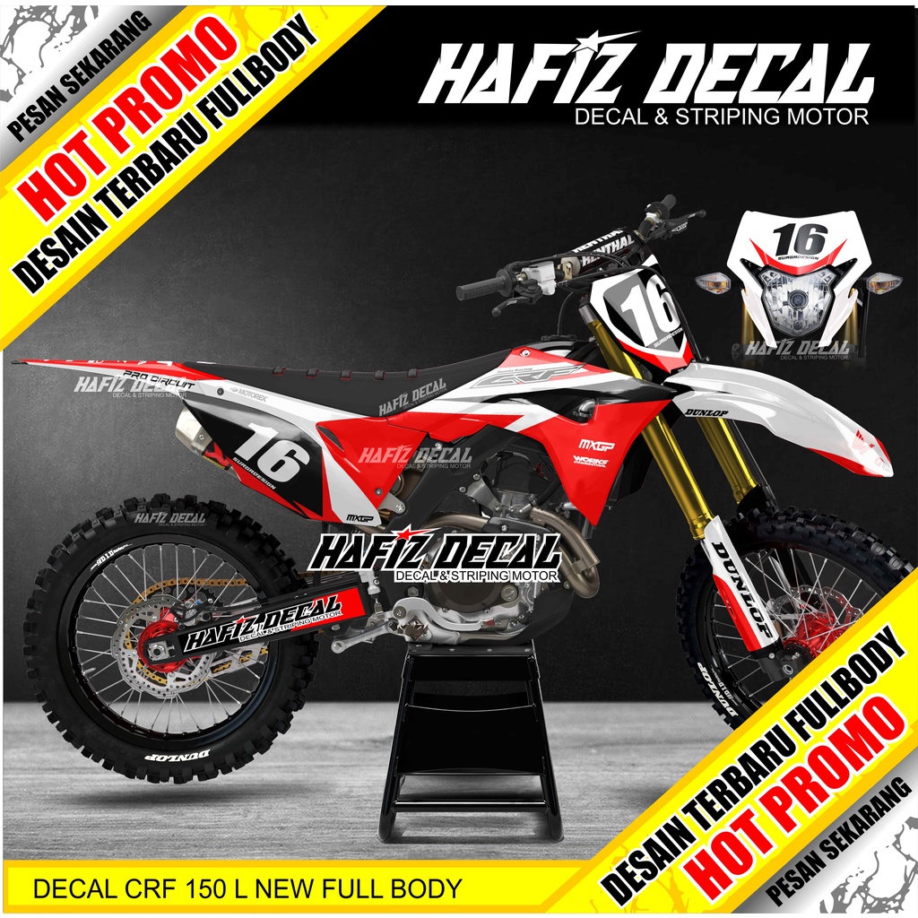 Jual Decal Crf Decal Crf 150 Ldecal Crf 150ldecal Crf 150 Stiker Crf Stiker Crf 150stiker 8507