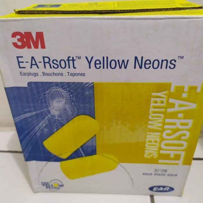 YELLOW NEONS 3M EAR-PLUG 1 box isi 200 Pcs