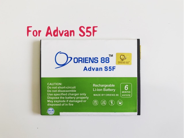 (P) Baterai batre battery Adavan S5F double power/IC ORIENS88