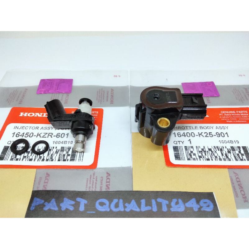 Injektor Assy Fuel KZR+Sensor Tps K25 Honda Vario 125 fi old Vario 125 esp led