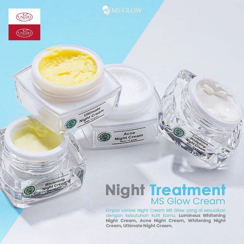 MS Glow Night Luminos Whitening Ultimate Acne Cream