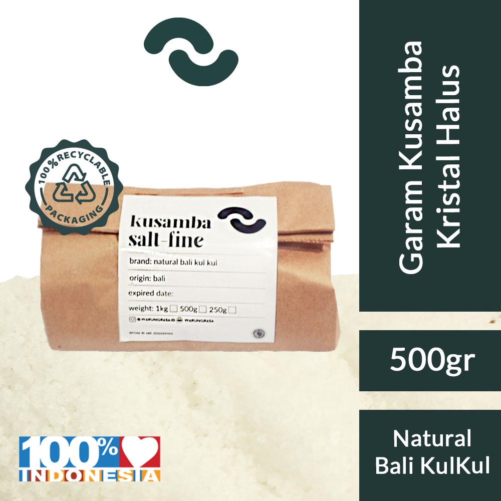 

Garam Laut Kusamba Bali Fine Grain 500gr- Natural Bali Kulkul