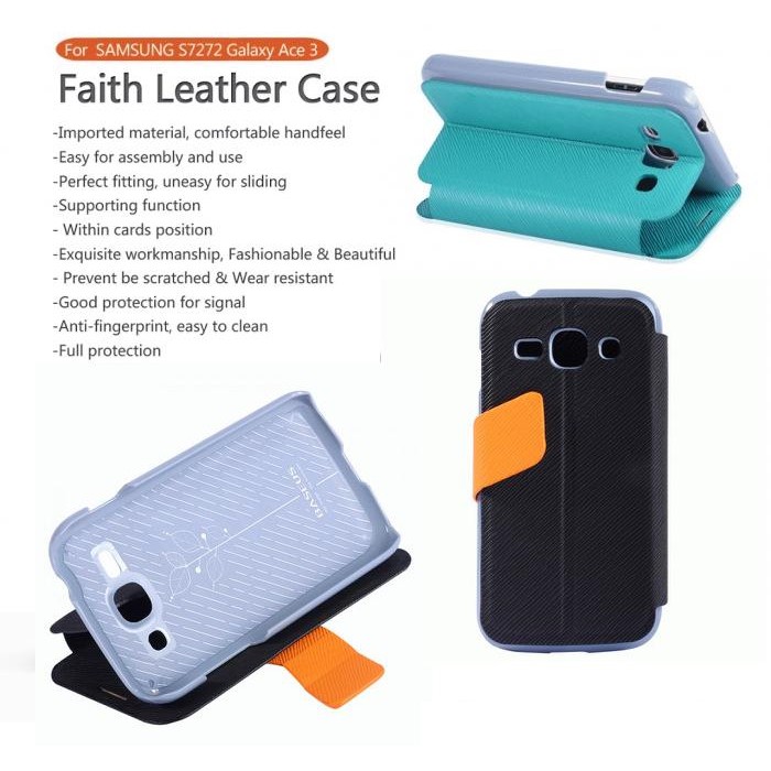 Baseus Leather Case Faith Galaxy Ace 3 S7270