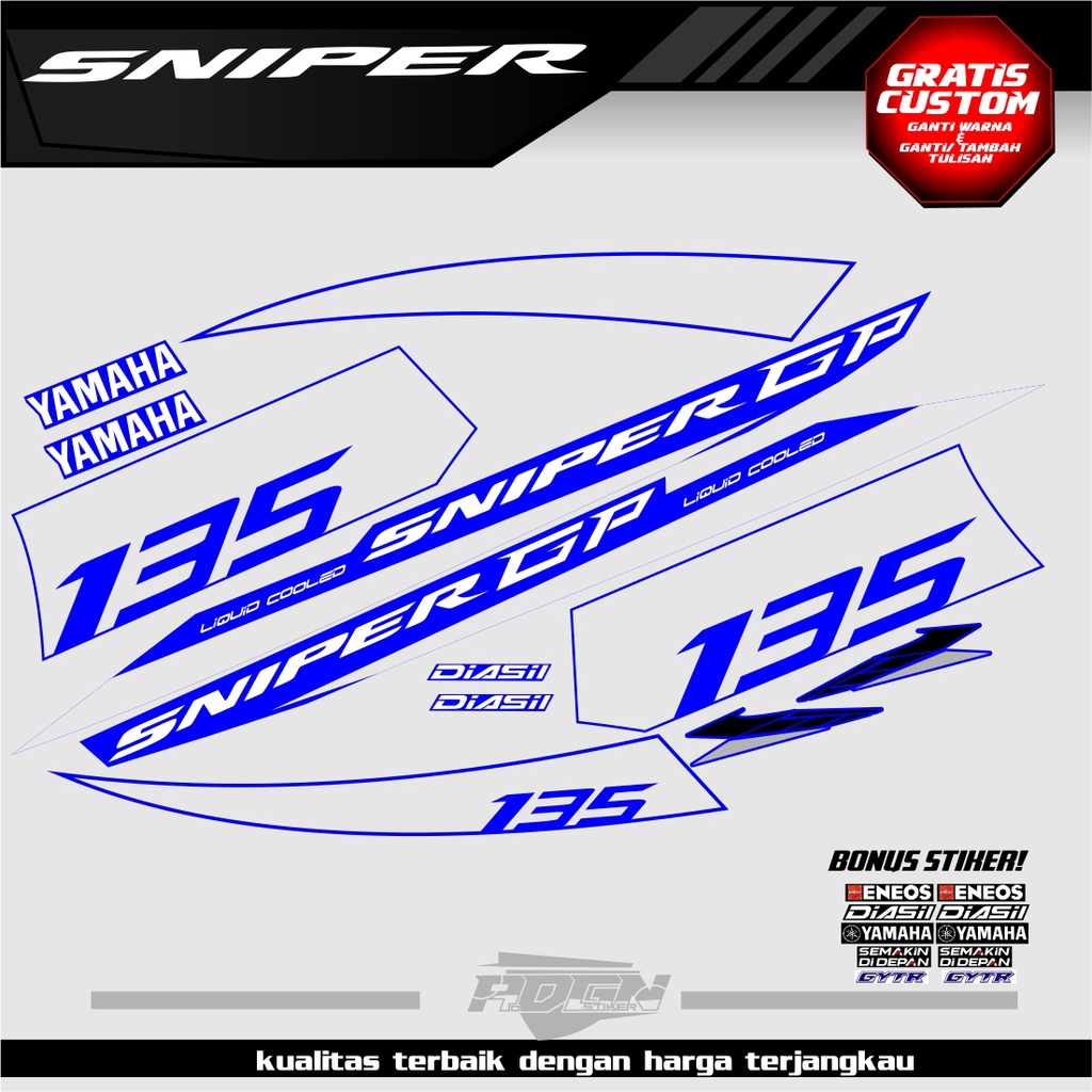 Striping Sniper Gp 135 / Jupiter mx 135 /lc135 motif sniper