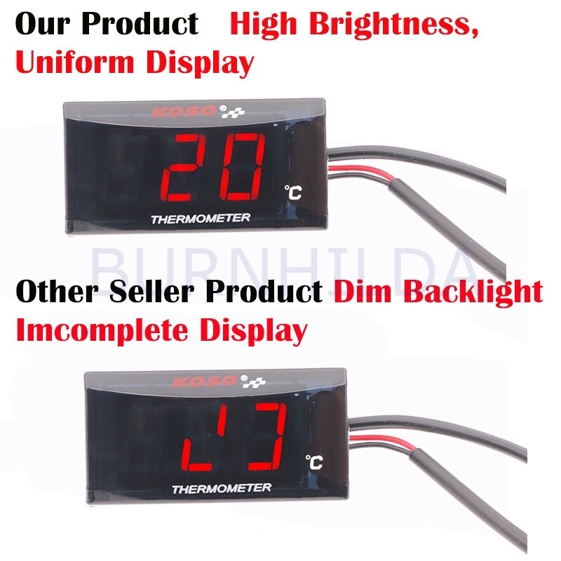 Termometer Digital Pengukur Suhu Air Radiator Mesin Motor mobil motor burnhilda