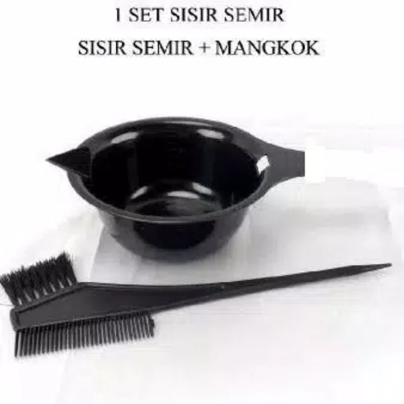 L1 Mangkok + Sisir Semir Rambut | Alat Menyemir Rambut | Wadah Coloring Hair