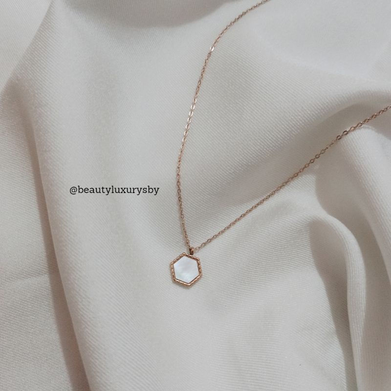 [TITANIUM] KALUNG WANITA ROSE GOLD TARA