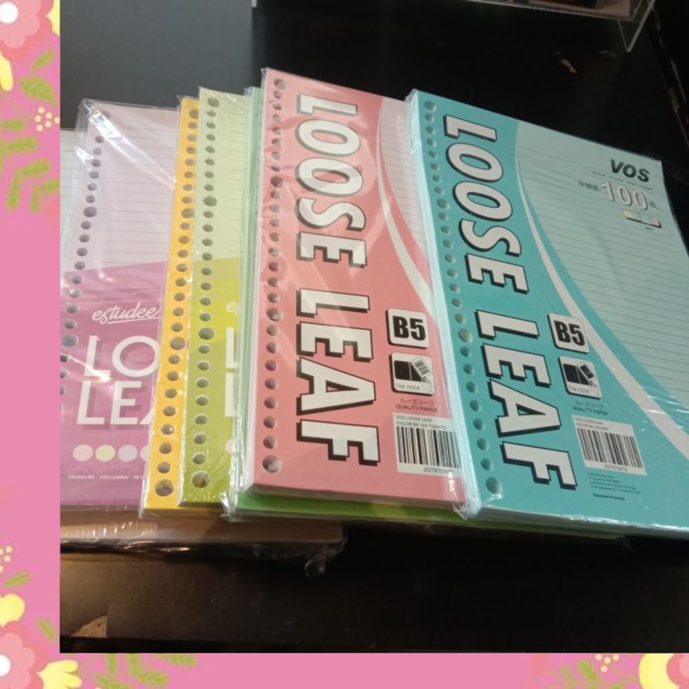 

Loose leaf binder B5 / A5 warna isi 100