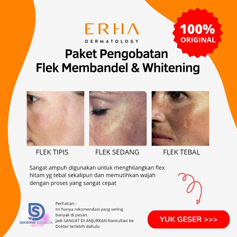 ERHA PAKET PENGOBATAN FLEK MEMBANDEL & WHITENING AMPUH