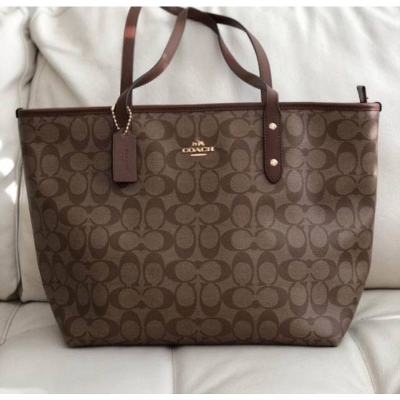 New Coach City Zipper Coach Tote Bag Tas Coach
