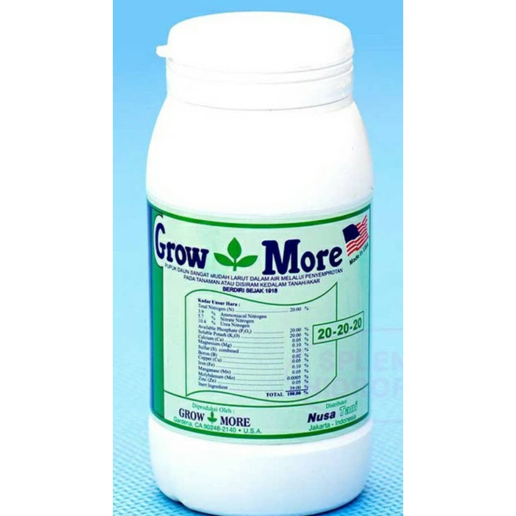 Growmore 20-20-20 USA Pupuk seimbang 454gram