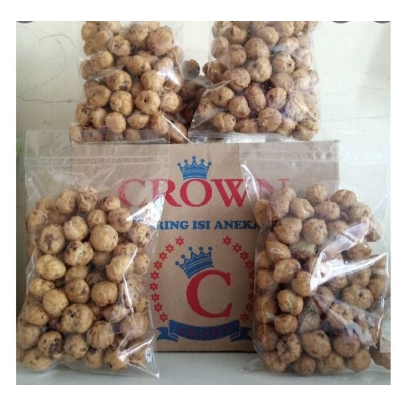 

soes coklat crown/ soes kering coklat /camilan soes kering isi coklat/ repack crown