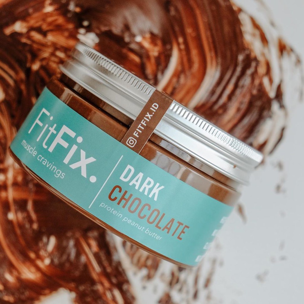 

FitFix / Selai Sehat / Peanut Butter / Whey Protein Isolate - High Protein Dark Chocolate Spread