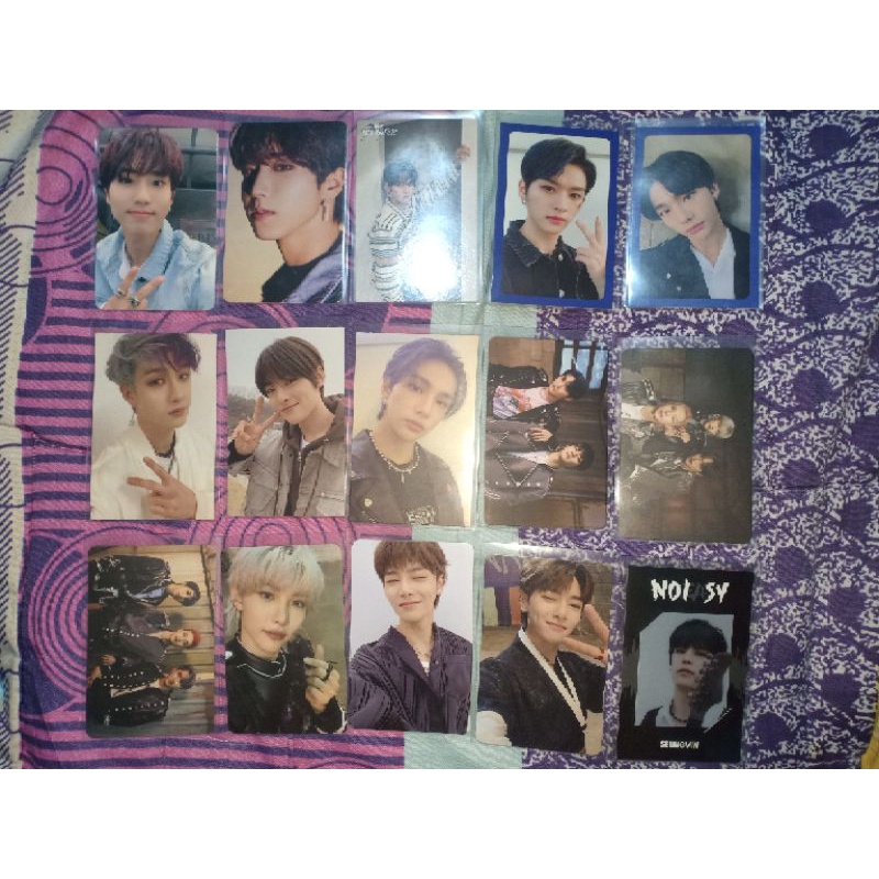 PHOTOCARD Stray Kids Yellow Wood Outside, Behind, levanter logo ver, blue Border, go live, Concept A