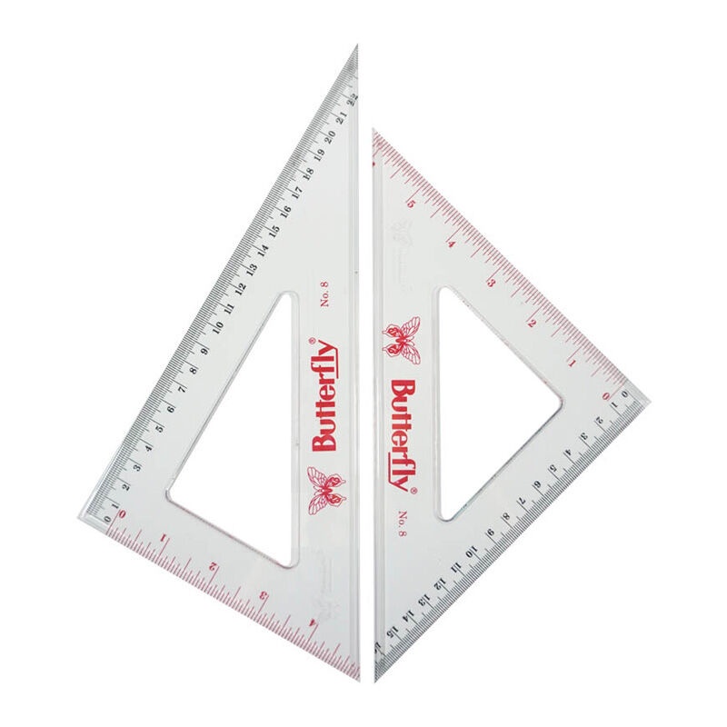 

Penggaris Segitiga 24 cm Butterfly BT-8 Murah [INSHOP]