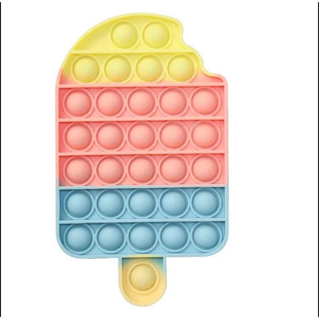 Push Bubble Fidget sensory Pop It Toy Mainan Anak untuk Penghilang Stress-Ice Cream