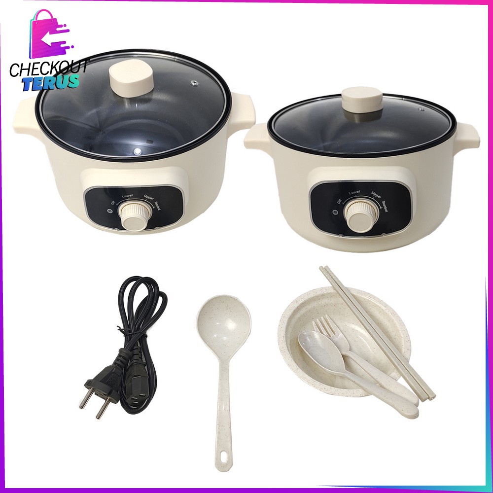 CT C428 Panci Listrik Multifungsi Panci Listrik Anti Lengket Electric Panci Listrik Serbaguna Electric Cooking Pot Fry Pan Portable Multifungsi Electric