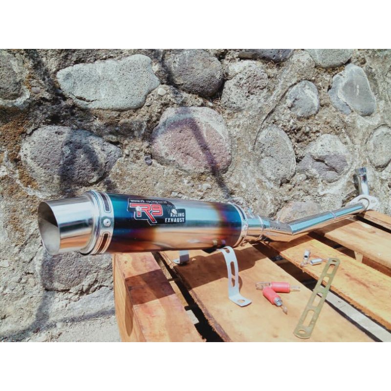 Knalpot Racing R9 Mugello untuk Honda Supra/Supra fit/Supra X/Astrea