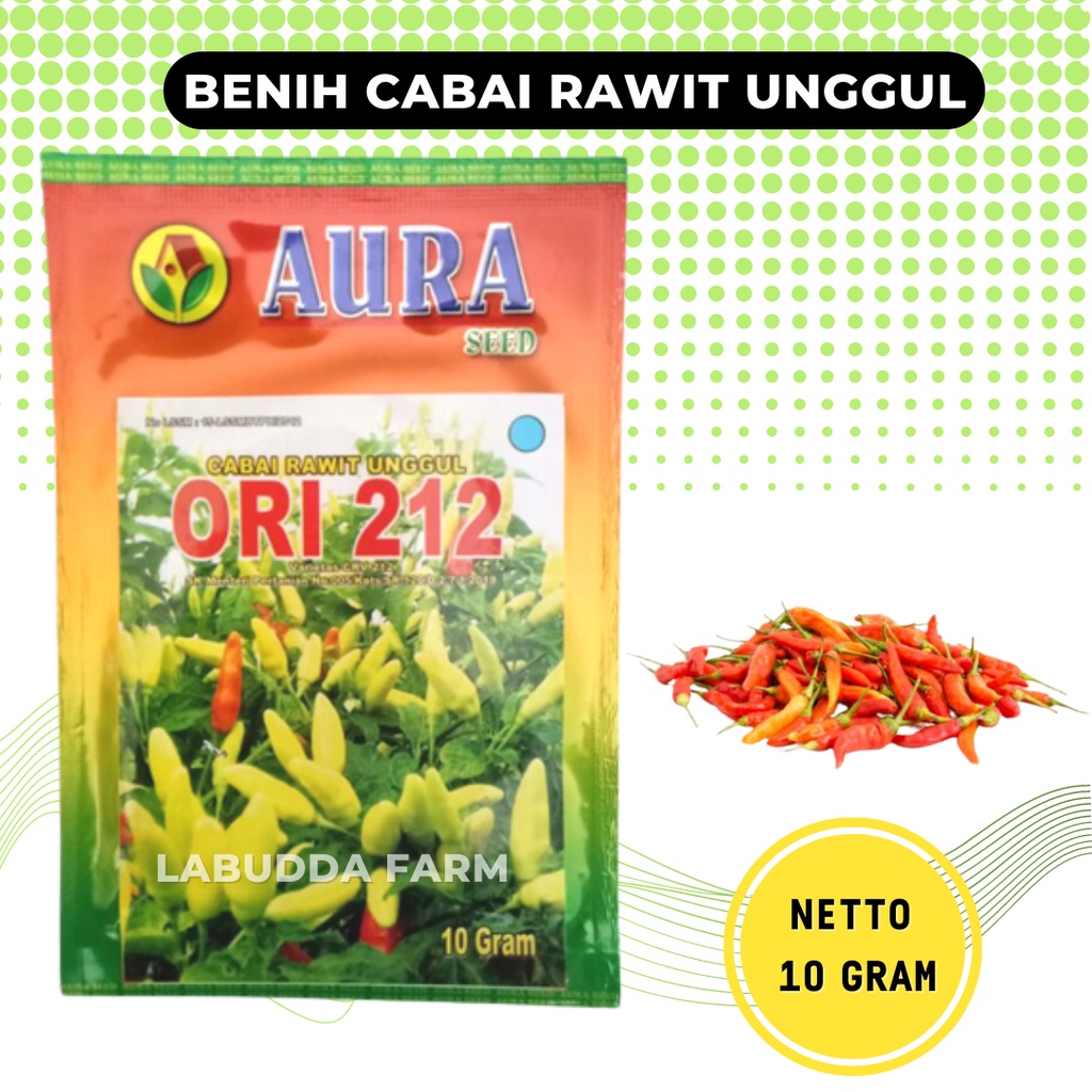 Benih Cabe Ori 212 - Benih Cabe Rawit - Benih Cabai Rawit - Bibit Cabe Rawit Unggul 2000 Biji