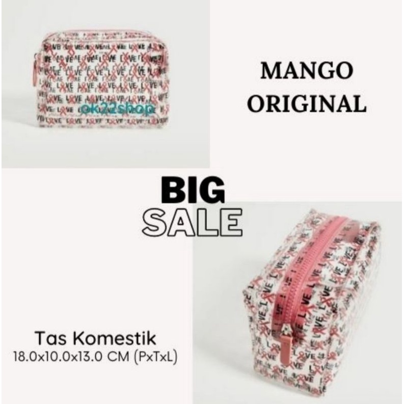 MANGO - Tas Kosmetik ORIGINAL Wanita