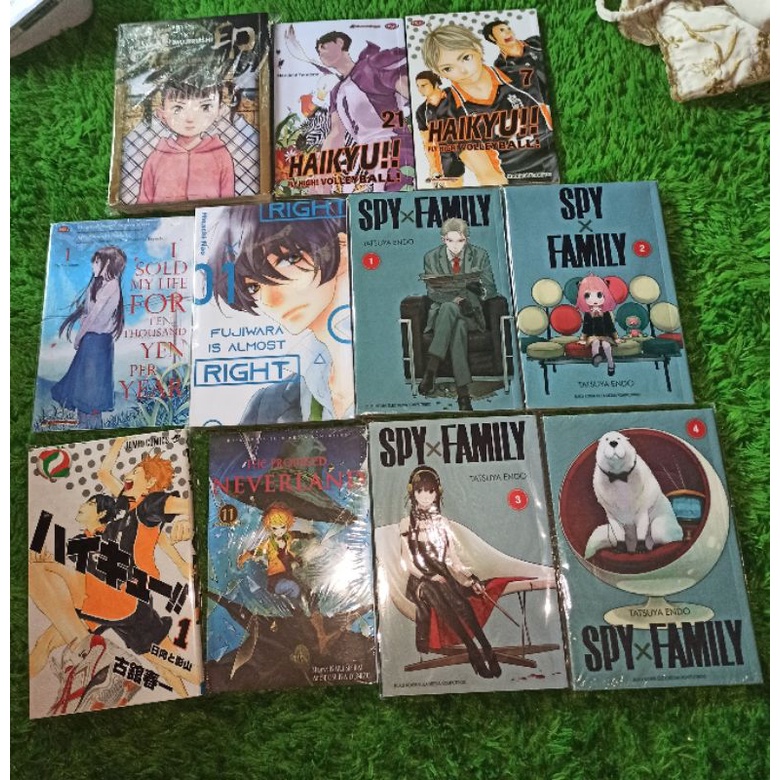 PRELOVED MANGA KOMIK HAIKYUU SPY X FAMILY THE PROMISED NEVERLAND MUJIRUSHI FUJIWARA IS ALMOST RIGHT 