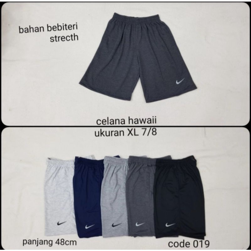 celana hawaii/santai pria/wanita bahan babiteri celana 7/8