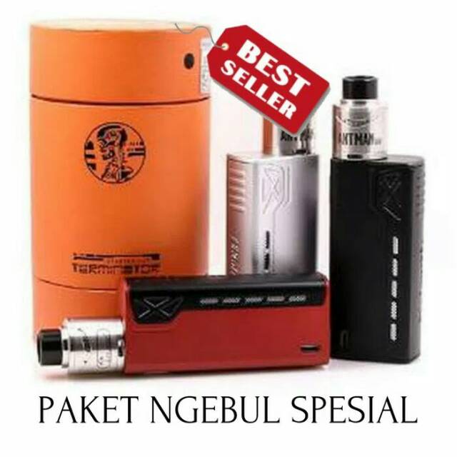 PAKET KOMPLIT SIAP NGEBUL TESLA TERMINATOR FREE CHARGER BATERAI KAPAS COIL LIQUID